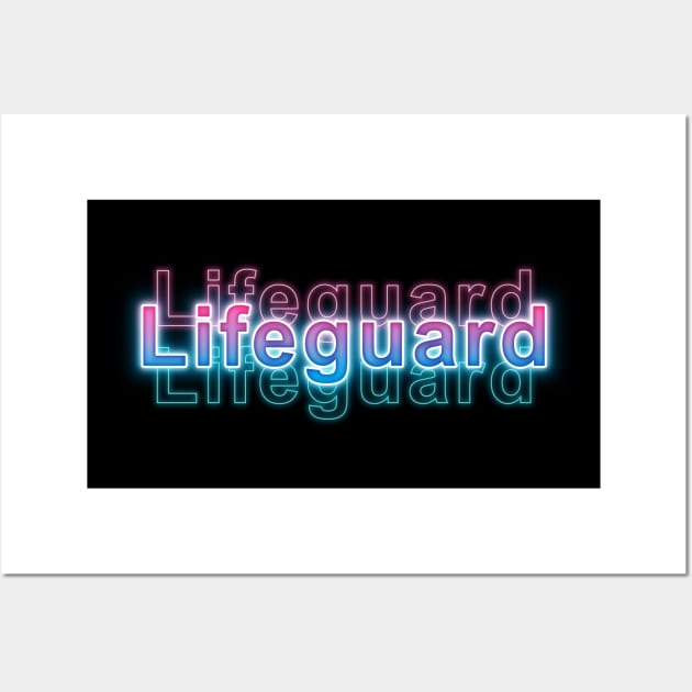 Lifeguard Wall Art by Sanzida Design